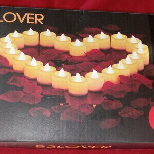 New Rose petals and led candles never opened